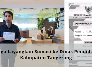 Warga Layangkan Somasi ke Dinas Pendidikan Kabupaten Tangerang karena Diduga Langgar Hasil Mediasi Komisi Informasi